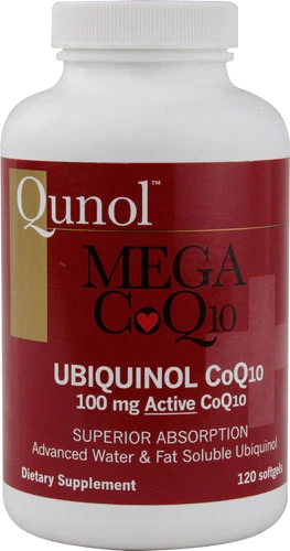 Qunol Mega CoQ10 -- 100 mg - 120 Softgels