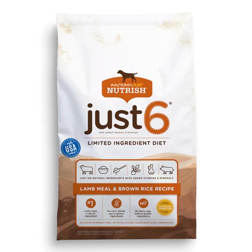 Comprar Rachael Ray Nutrish Just 6 Limited Ingredient Recipe Lamb & Brown Rice -- 23 lb