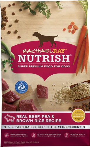 Comprar Rachael Ray Nutrish Natural Dry Dog Food Real Beef, Pea & Brown Rice Recipe -- 28 lbs