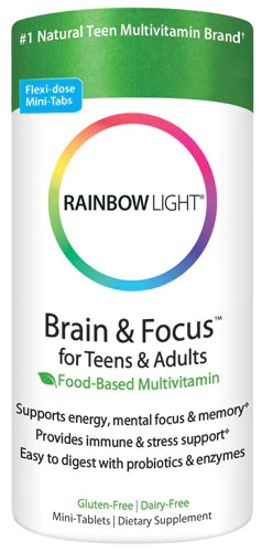 Rainbow Light Brain & Focus™ MultiVitamin for Teens & Adults -- 90 Tablets