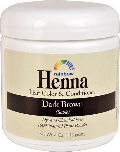 Comprar Rainbow Research Henna Hair Color and Conditioner Dark Brown Sable -- 4 oz