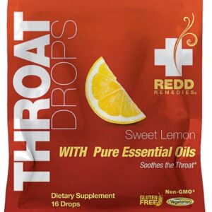 Redd Remedies Throat Drops Sweet Lemon -- 16 Drops