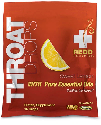 Redd Remedies Throat Drops Sweet Lemon -- 16 Drops