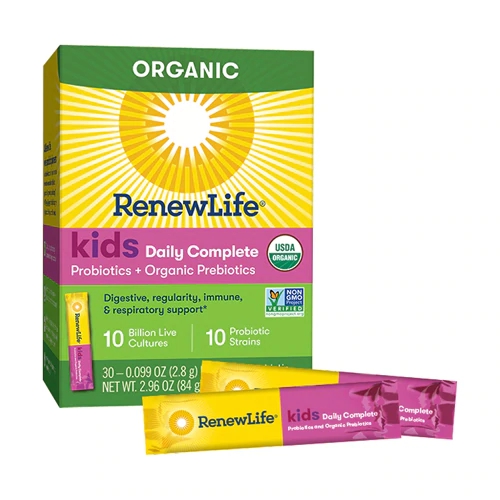 Comprar Renew Life Kids Daily Complete Probiotics plus Organic Prebiotics -- 10 billion CFU - 30 Packets