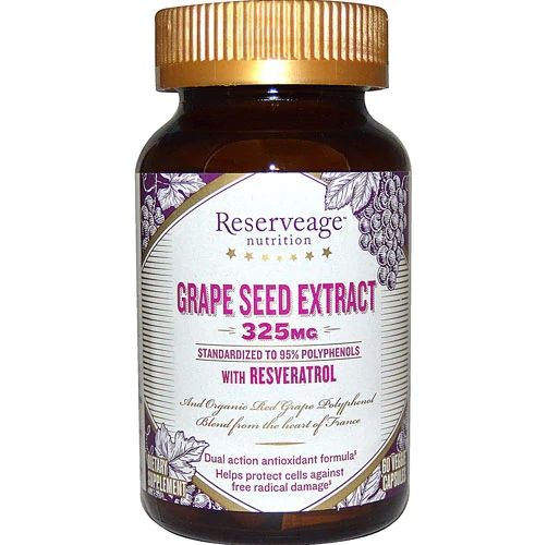 Comprar Reserveage Nutrition Grape Seed Extract with Resveratrol -- 325 mg - 60 Veggie Caps