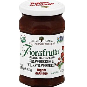 Rigoni di Asiago Fiordifrutta Organic Fruit Spread Strawberries & Wild Strawberries -- 8.82 oz