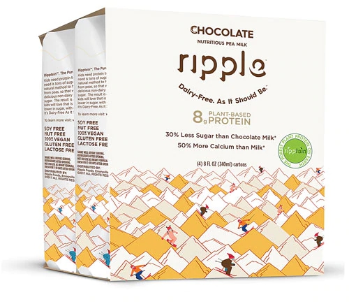 Comprar Ripple Dairy Free Milk Beverage Chocolate -- 8 fl oz Each / Pack of 4