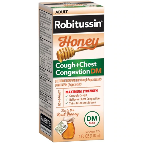 Comprar Robitussin Honey Cough + Chest Congestion DM Maximum Strength -- 4 fl oz