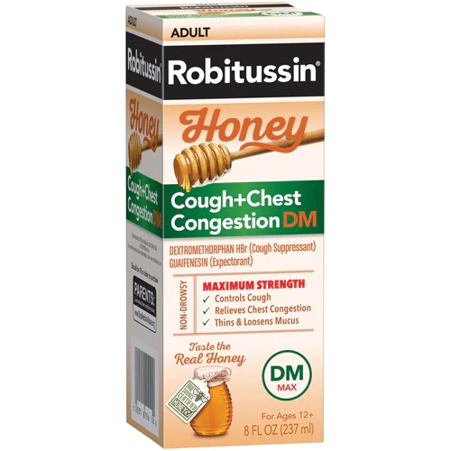 Comprar Robitussin Honey Cough + Chest Congestion DM Maximum Strength -- 8 fl oz