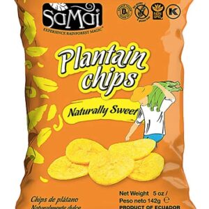 Samai Plantain Chips Naturally Sweet -- 5 oz