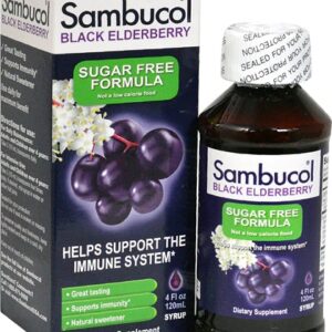 Sambucol Black Elderberry Liquid Sugar Free -- 4 fl oz