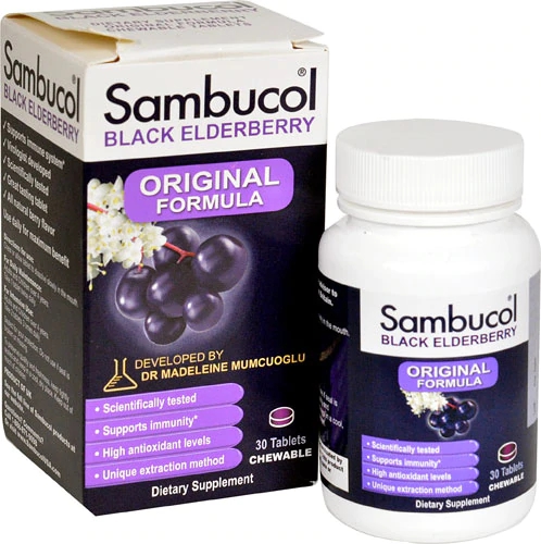 Comprar Sambucol Black Elderberry Original Formula -- 30 Chewable Tablets