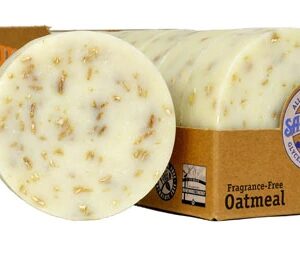 Sappo Hill Glycerine Cream Soap Fragrance-Free Oatmeal -- 1 Bar