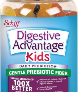 Schiff Digestive Advantage Kids Daily Probiotic Plus Natural Fruit -- 65 Gummies