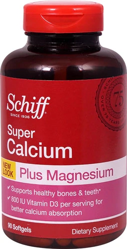 Schiff Super Calcium Plus Magnesium -- 90 Softgels