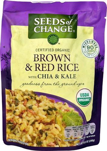 Comprar Seeds of Change Organic Brown & Red Rice with Chia & Kale MICROWAVE POUCH -- 8.5 oz