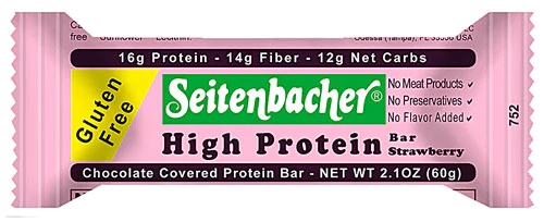 Comprar Seitenbacher High Protein Bar Gluten Free Strawberry -- 2.1 oz