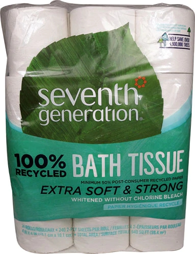 Comprar Seventh Generation 100% Recycled 2-Ply Toilet Paper 240 Sheets Per Roll -- 24 Rolls