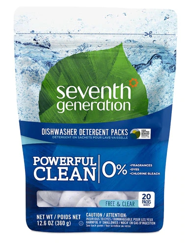 Comprar Seventh Generation Automatic Dishwasher Detergent Concentrated Pacs Free and Clear 20 Pacs -- 14.1 oz