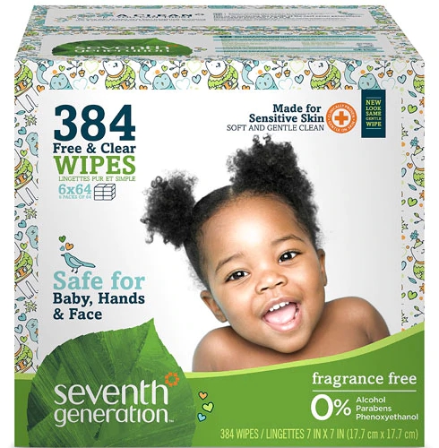 Comprar Seventh Generation Free & Clear Baby Wipes Fragrance Free -- 384 Wipes