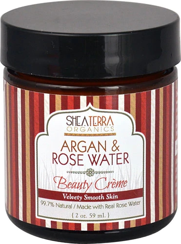 Shea Terra Organics Argan & Rose Water Beauty Crème -- 2 oz