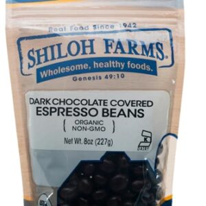 Shiloh Farms Espresso Beans Dark Chocolate Covered -- 8 oz