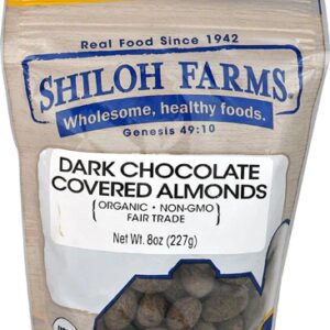 Shiloh Farms Organic Dark Chocolate Covered Almonds -- 8 oz
