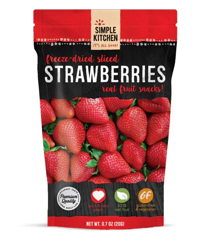 Comprar Simple Kitchen Freeze-Dried Sliced Strawberries -- 6 Pack