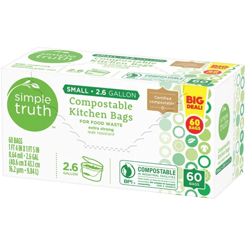 Simple Truth® Compostable Kitchen Bags -- 60 Bags