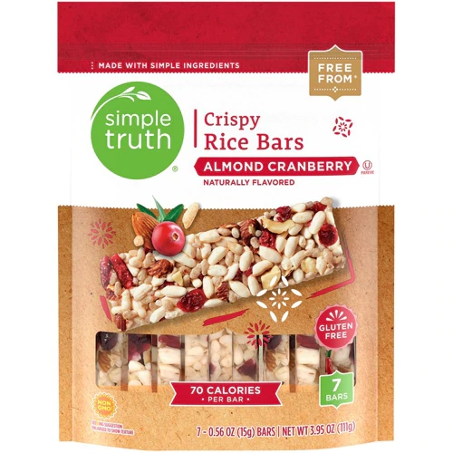 Comprar Simple Truth® Crispy Rice Bars Almond Cranberry -- 7 Bars