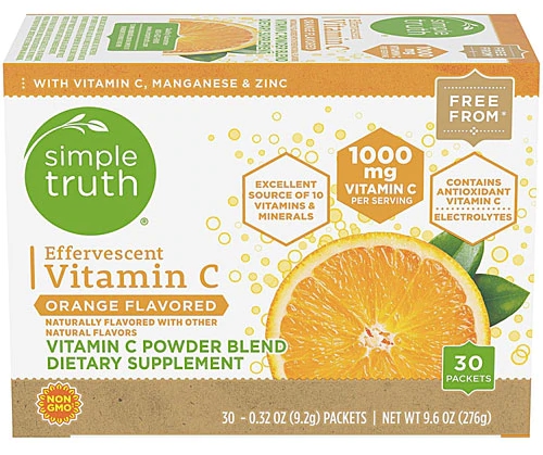 Comprar Simple Truth® Effervescent Vitamin C Powder Blend Orange -- 30 Packets