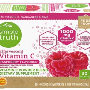 Simple Truth® Effervescent Vitamin C Powder Blend Raspberry -- 30 Packets