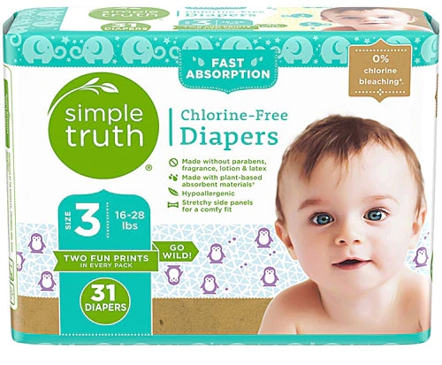 Comprar Simple Truth® Fast Absorption Chlorine-Free Diapers Size 3 -- 31 Diapers