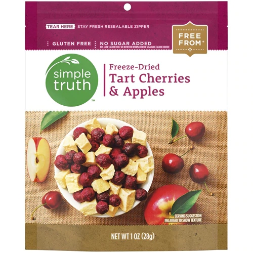 Simple Truth® Freeze Dried Tart Cherries & Apples -- 1 oz