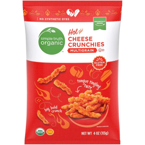 Simple Truth® Organic Multigrain Hot Cheese Crunchies -- 4 oz