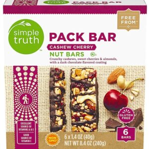 Simple Truth® Pack Bar Cashew Cherry -- 6 Bars