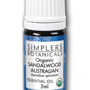 Simplers Botanicals Organic Sandalwood Australian Essential Oil -- 0.17 fl oz