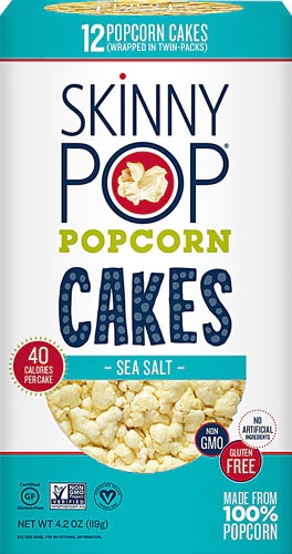 Comprar SkinnyPop Popcorn Cakes Gluten Free Sea Salt -- 4.2 oz