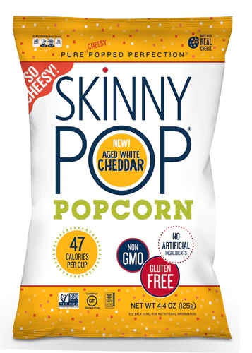 Comprar SkinnyPop Popcorn Gluten Free Aged White Cheddar -- 4.4 oz