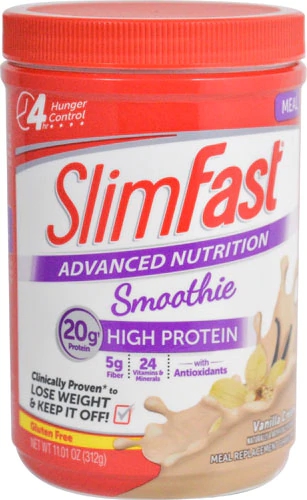 SlimFast Advanced Nutrition Smoothie Mix Vanilla Cream -- 11.01 oz