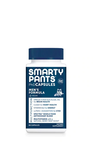 SmartyPants PhD Men's Formula Multivitamin -- 60 Vegan Capsules