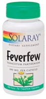 Solaray Feverfew -- 100 Capsules