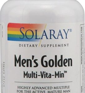 Solaray Men's Golden Multi-Vita-Min™ -- 90 Capsules