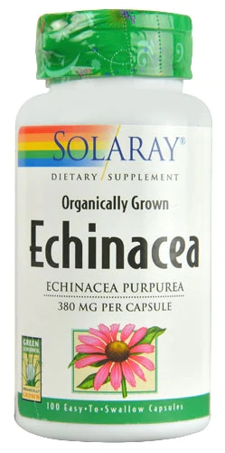 Comprar Solaray Organic Echinacea Herb -- 380 mg - 100 Easy to Swallow Capsules