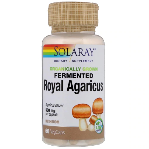 Comprar Solaray Organically Grown Fermented Royal Agaricus Mushroom -- 500 mg - 60 VegCaps