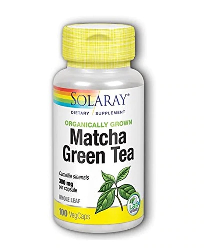 Comprar Solaray Organically Grown Matcha Green Tea Leaf -- 300 mg - 100 VegCaps