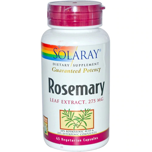 Comprar Solaray Rosemary Leaf Extract -- 275 mg - 45 Vegetarian Capsules