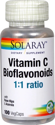 Comprar Solaray Vitamin C Bioflavonoids 1:1 Ratio -- 100 VegCaps