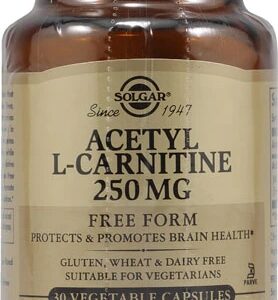 Solgar Acetyl L-Carnitine -- 250 mg - 30 Vegetable Capsules
