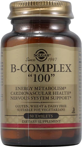 Comprar Solgar B-Complex 100 -- 50 Tablets